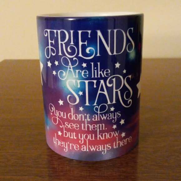 π 15oz "Friends Are Like Stars" (3 Star Design) Gift Mug π - Picture 1 of 4